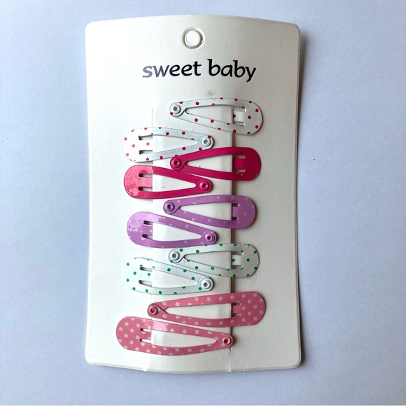 NWT Girl or Woman Small Mini Pink Hair Clips - Picture 4 of 4